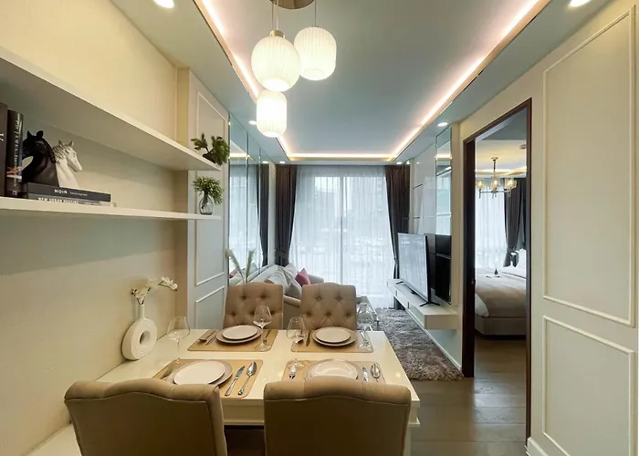 Comfortable 1br - Ultra Fast Wifi - Huai Khwang Apartamento *